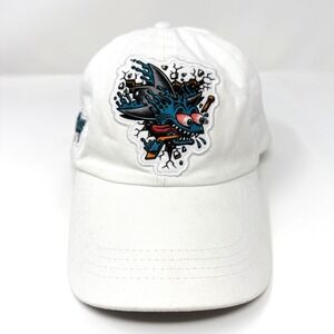 San Jose Sharks Inspired Graphic Baseball Cap White Adjustable Strapback
